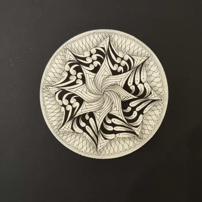 Zendalas Zentangle artwork by Rashim Bhargava CZT